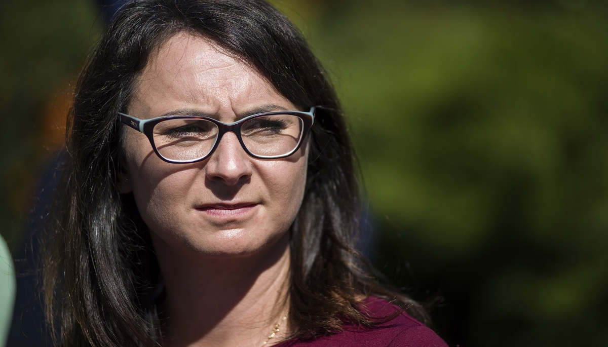 L'eurodéputée polonaise PPE Kamila Gasiuk-Pihowicz.
