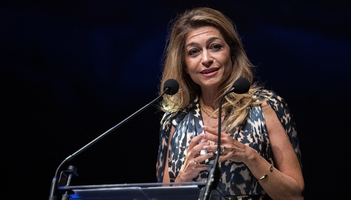 Kim Younes, le 30 août 2025, au Festival du film francophone d'Angoulême.