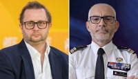 Octave Klaba, PDG d'OVH, et le colonel Bruno de San Nicolas.