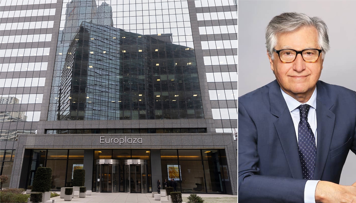 Le siège de KPMG Avocats, à La Défense, et Jean-Jacques Daigre.