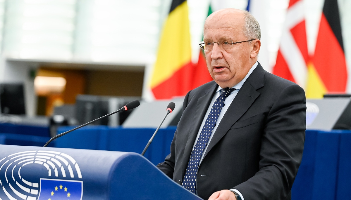 Andrius Kubilius, le 10 septembre 2025, à Bruxelles.