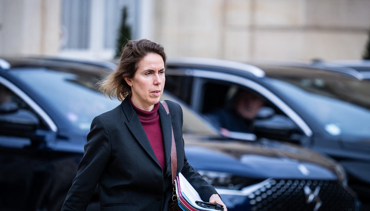 Claire Landais à l'Élysée, le 3 avril 2024.