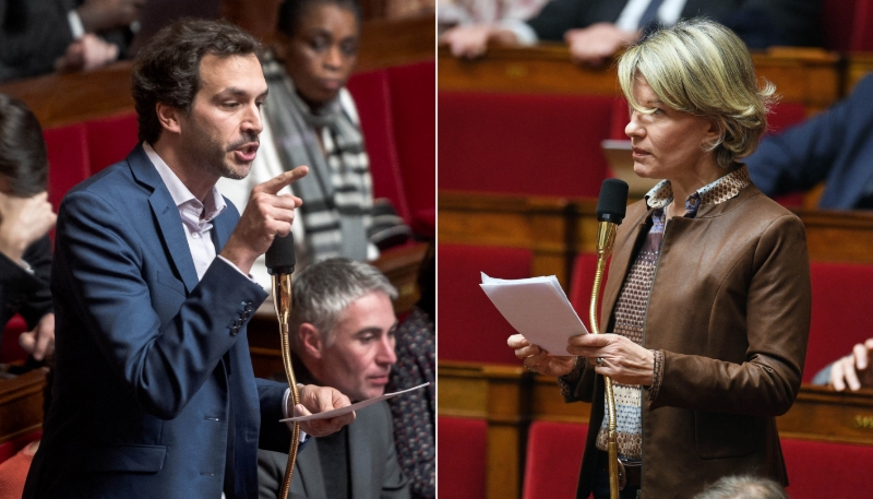 Bastien Lachaud et Anne Genetet.