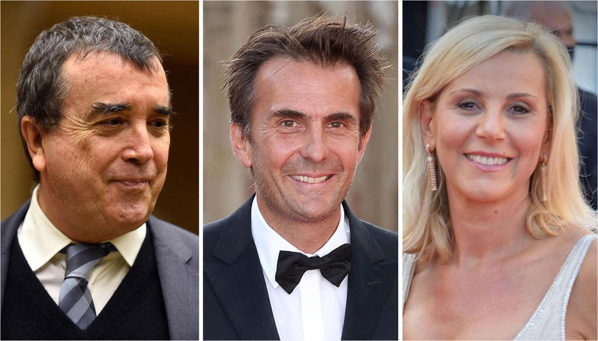 Arnaud Lagardère, Yannick Bolloré et Laurence Ferrari.
