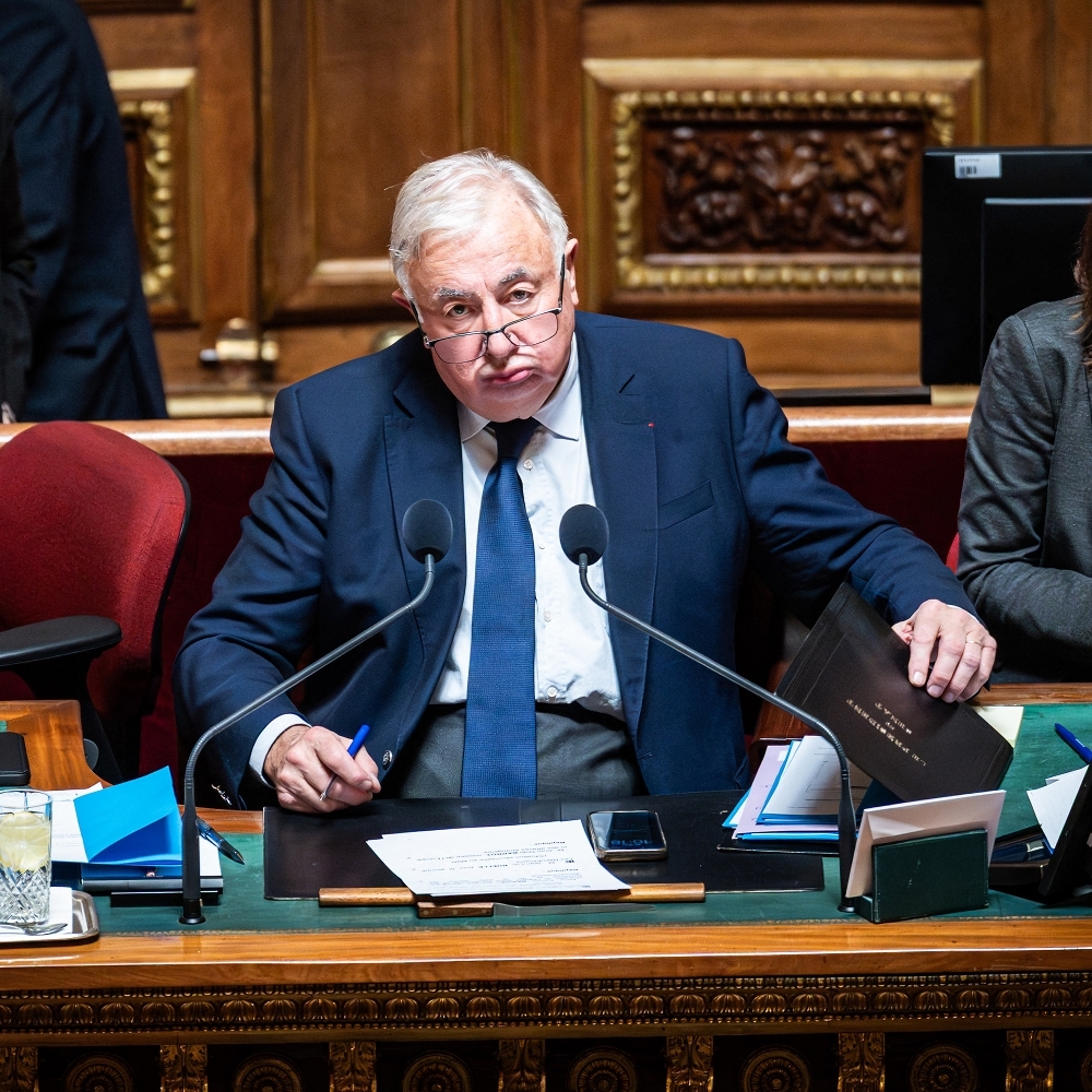 Gérard Larcher, président du Sénat, au Palais du Luxembourg, le 26 novembre 2025.