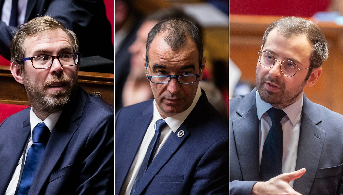De g. à dr. : Philippe Latombe, Éric Bothorel et Aurélien Lopez-Liguori.