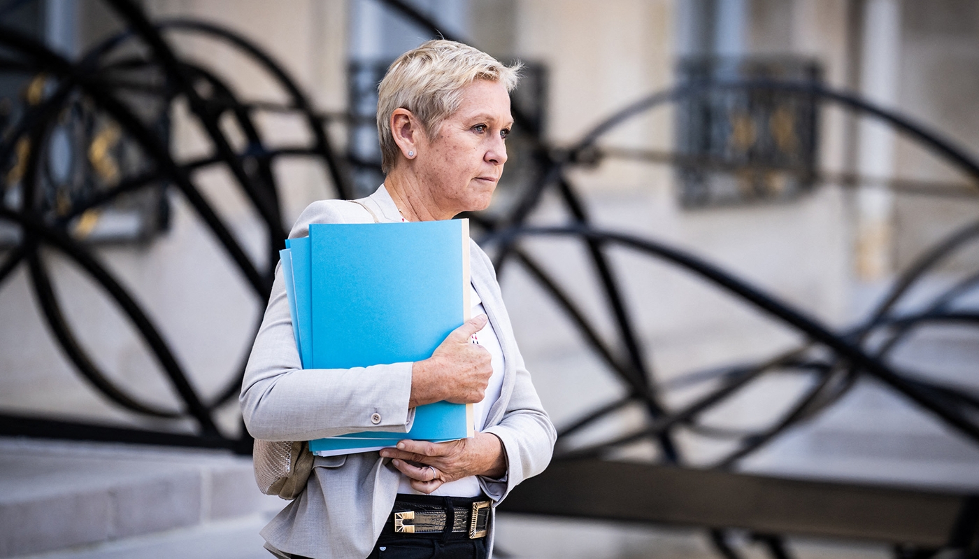 Anne Le Hénanff, ministre déléguée chargée de l'intelligence artificielle et du numérique, à l'Élysée, le 14 octobre 2025.
