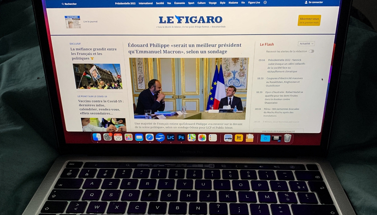 Le site internet du Figaro.