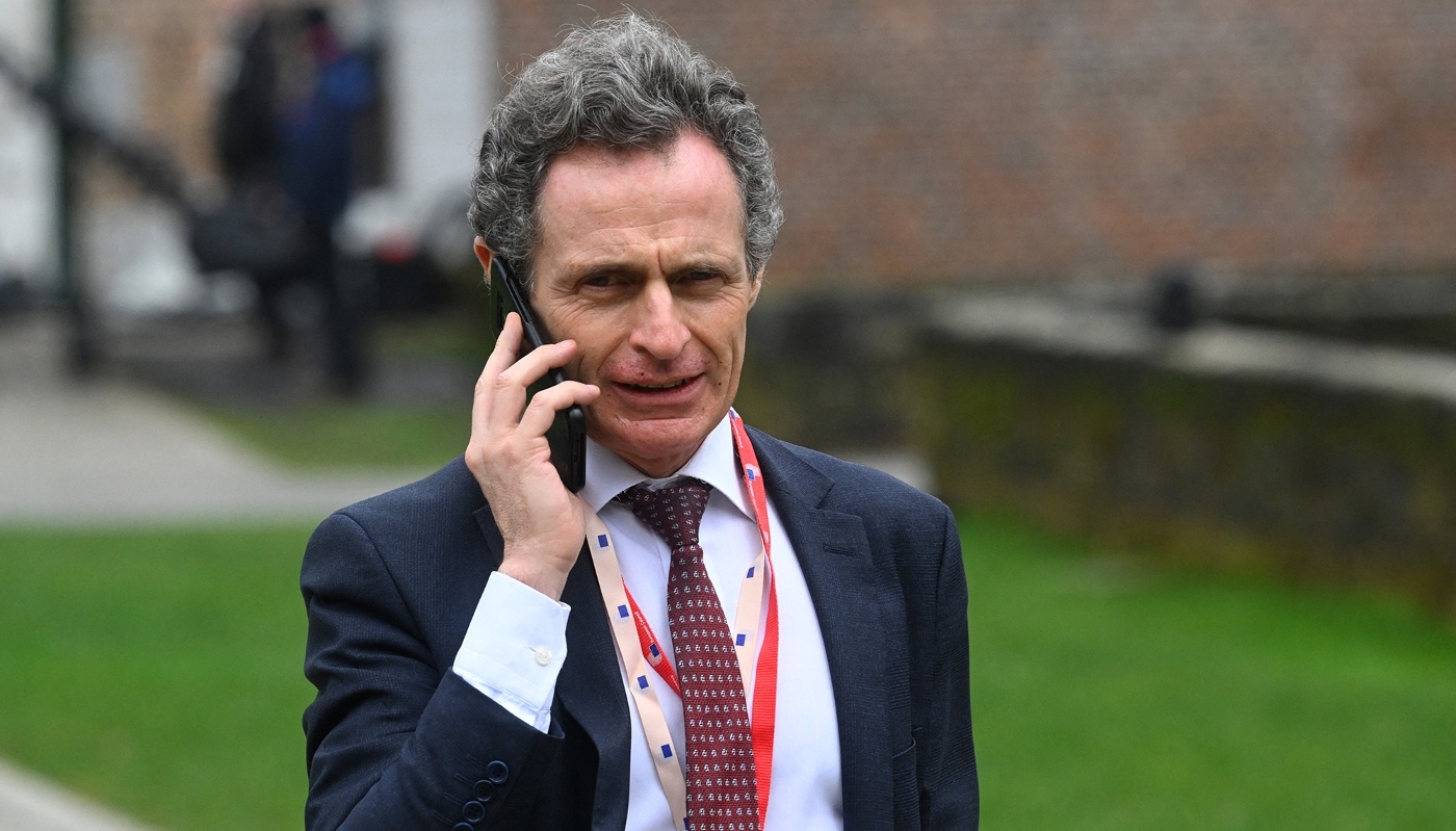 L'ambassadeur Philippe Léglise-Costa, lors de la retraite informelle des dirigeants de l'UE au château d'Alden Biesen, à Rijkhoven, en Belgique, le 12 février 2026.