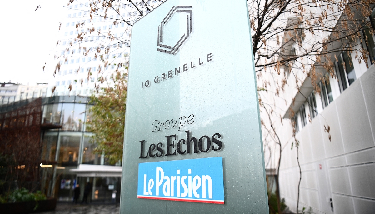 Le siège du Groupe Les Échos-Le Parisien, à Paris.