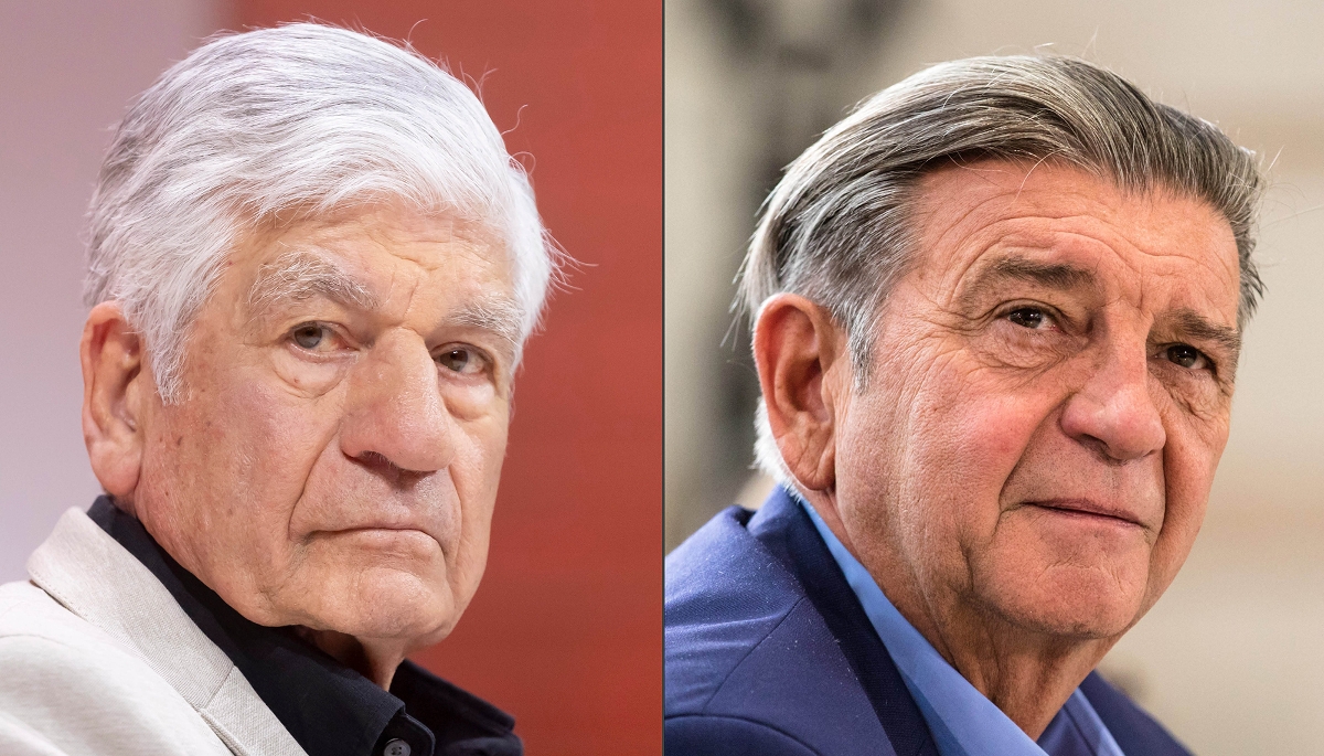 Maurice Levy, président d'honneur de Publicis (à g.), et Jean-Marc Borello, fondateur du Groupe SOS.
