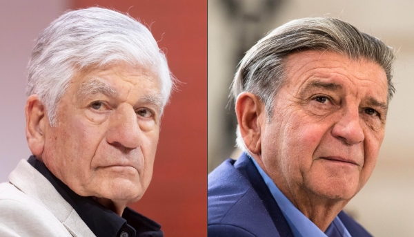 Maurice Levy, président d'honneur de Publicis (à g.), et Jean-Marc Borello, fondateur du Groupe SOS.
