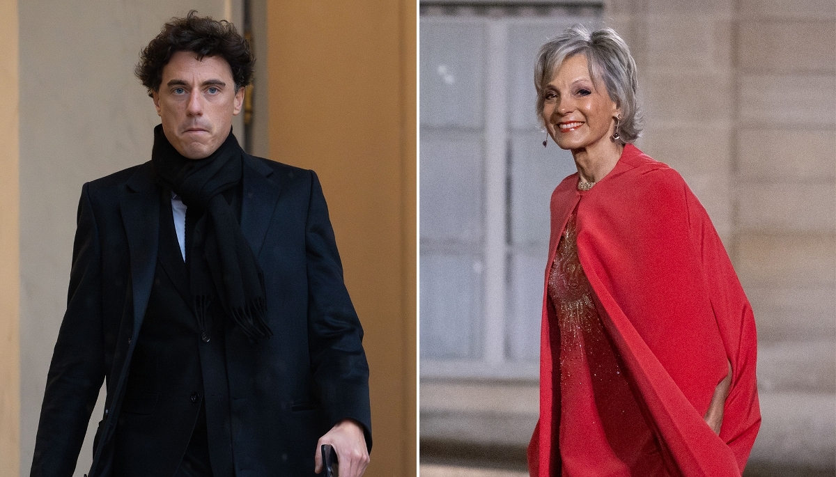 Louis Jublin, conseiller en communication, en janvier 2024, et Hélène Mercier-Arnault, en mars 2025.