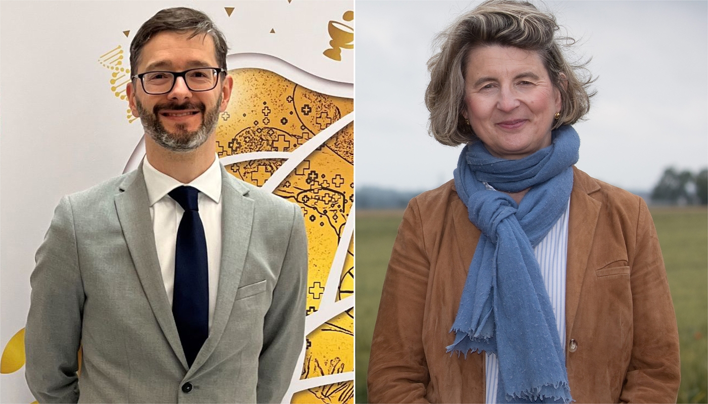 Le délégué général du Nères, Luc Besançon (à g.), et l'ex-candidate du RN en Côte-d'Or Sophie Dumont.