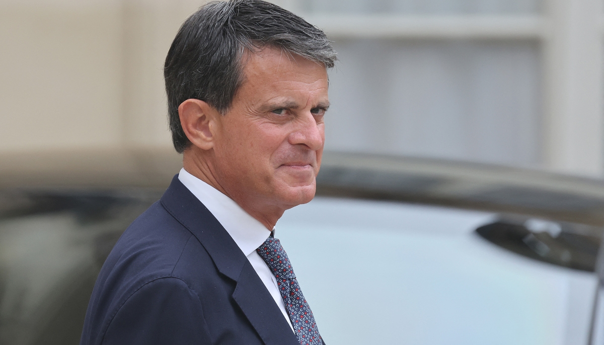 Manuel Valls, à la sortie de l'Élysée, en septembre 2025.