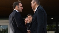 Le président de la République Emmanuel Macron et le ministre de l'intérieur Laurent Nuñez, à Marseille (Bouches-du-Rhône), le 16 décembre 2025