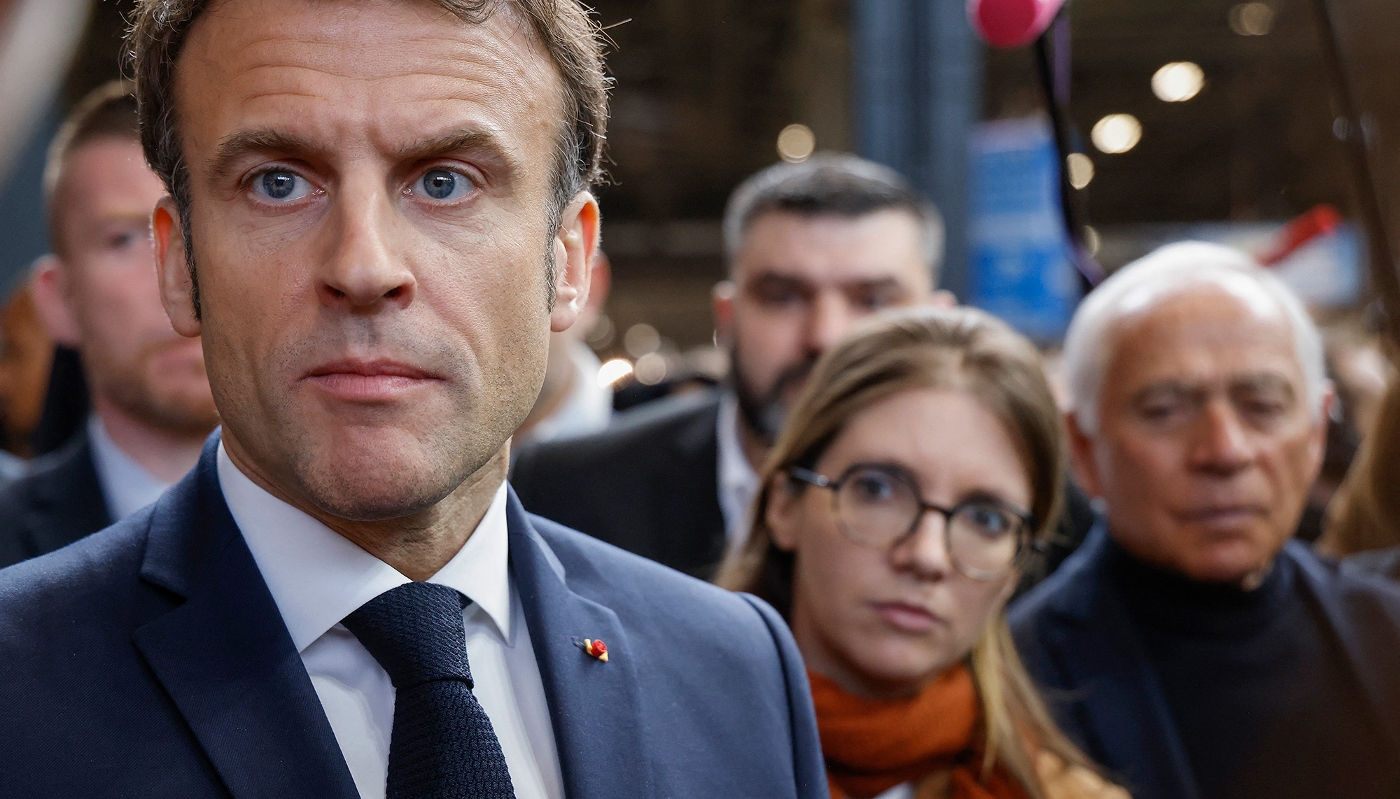 Emmanuel Macron, à Paris en février 2023.