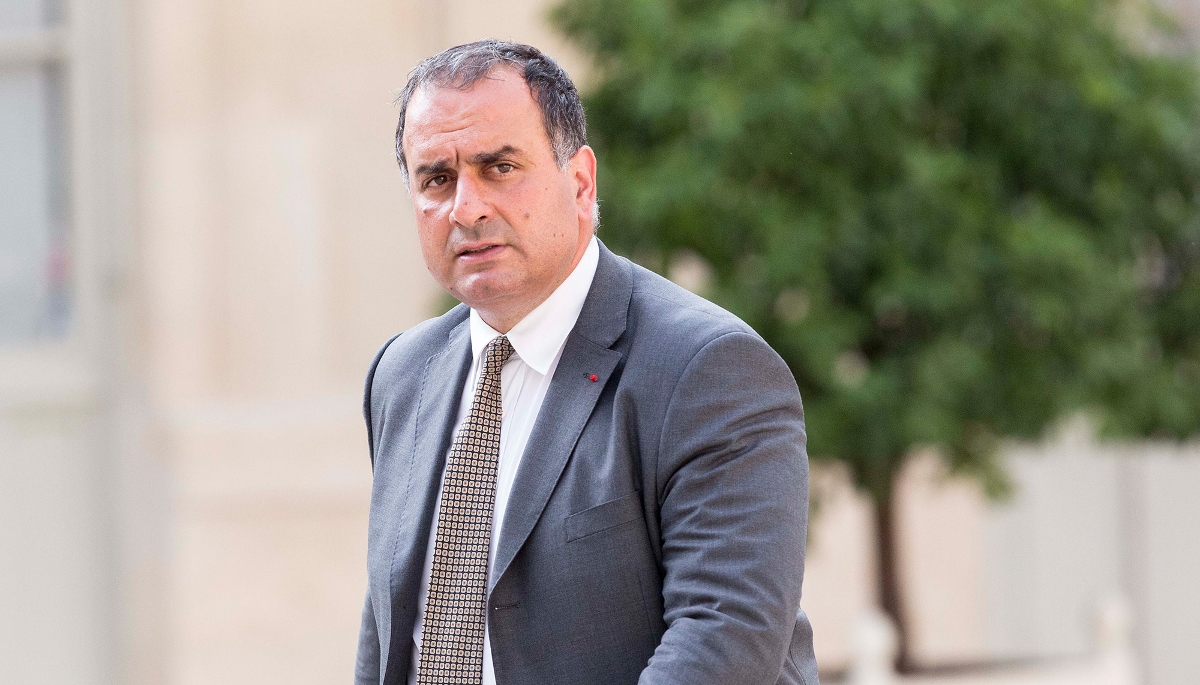 Marwann Lahoud arrivant à l'Élysée, le 16 juillet 2015.