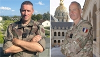 Le général de brigade Marc Galan (à g.) et le chef d'état-major Pierre Schill.