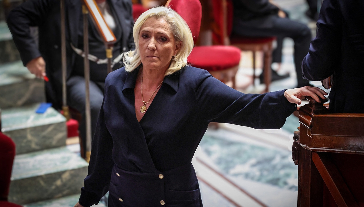 Marine Le Pen, à l'Assemblée nationale, le 8 juillet 2025.