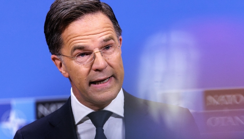 Le secrétaire général de l'OTAN, Mark Rutte, le 4 juin 2025 à Bruxelles.