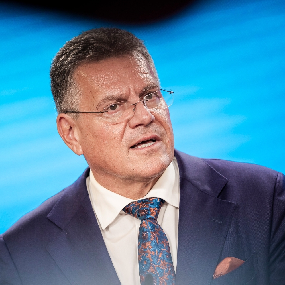 Maroš Šefčovič, à Berlin, le 8 septembre 2026.