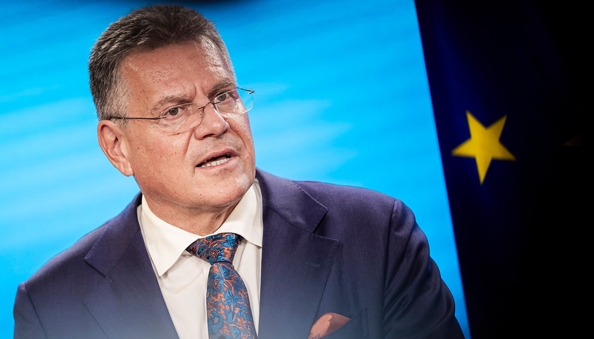 Maroš Šefčovič, in Berlin on September 8, 2026.