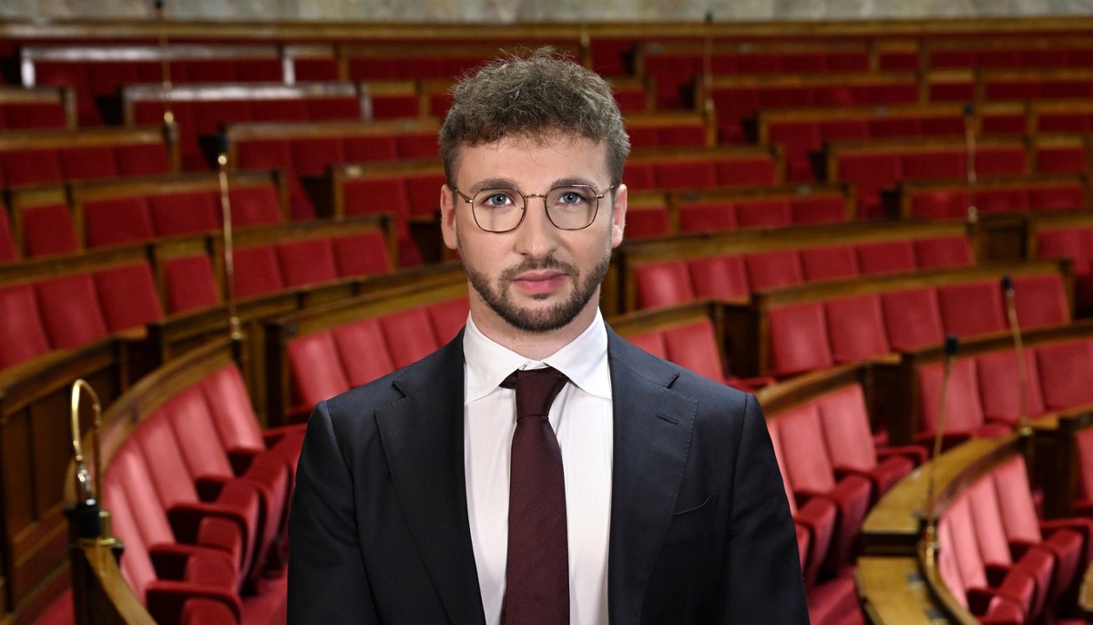 Le député RN Maxime Amblard, à l'Assemblée nationale.