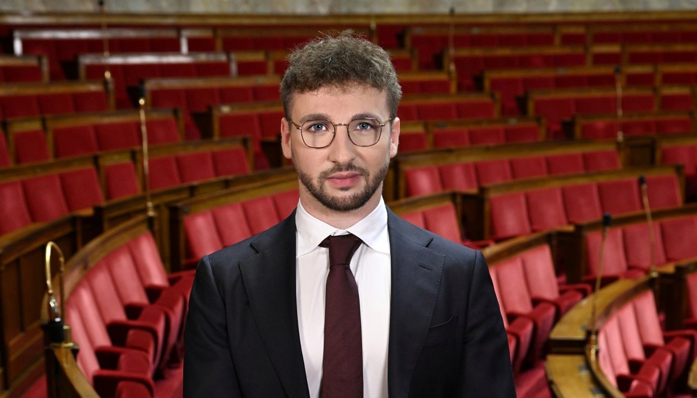 Le député RN Maxime Amblard, à l'Assemblée nationale.
