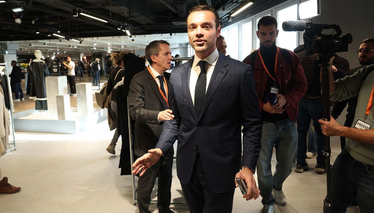 Frédéric Merlin, président du BHV, le 5 novembre 2025, lors de l'ouverture du magasin Shein au BHV Hôtel de Ville à Paris.