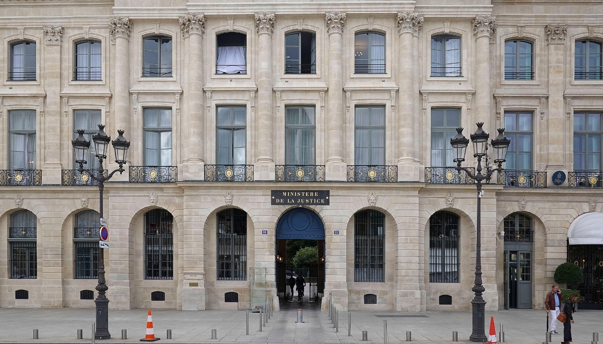 Le ministère de la justice, place Vendôme à Paris.