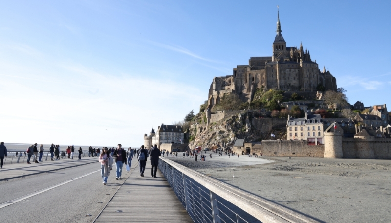 Le Mont Saint-Michel (Manche), le 29 mars 2025.
