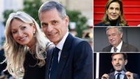 Véronique et Rodolphe Saadé, Tanya Saadé, Jean-Marie Messier et Jean-Christophe Tortora.