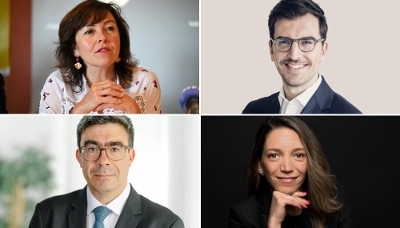 De haut en bas et de gauche à droite : Carole Delga, Romain Mouton, Nassima Auvray et Jean-André Barbosa.