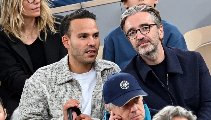 Mohamed Bouhafsi (à g.) et Pierre-Antoine Capton à Roland Garros le 3 juin 2025.