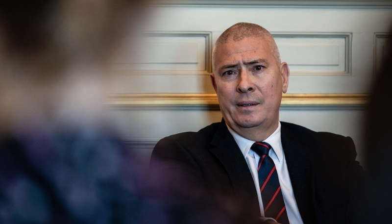 Hugues Moutouh, au Palais des rois sardes, à Nice, le 29 janvier 2025.