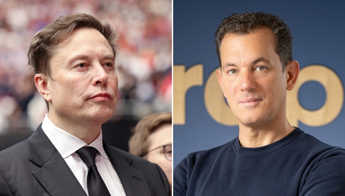Elon Musk et Émeric Ernoult, PDG d'Agorapulse.