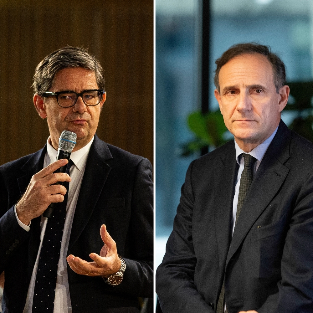 Nicolas Dufourcq, directeur général de Bpifrance, et Olivier Sichel, directeur général du groupe Caisse des dépôts.