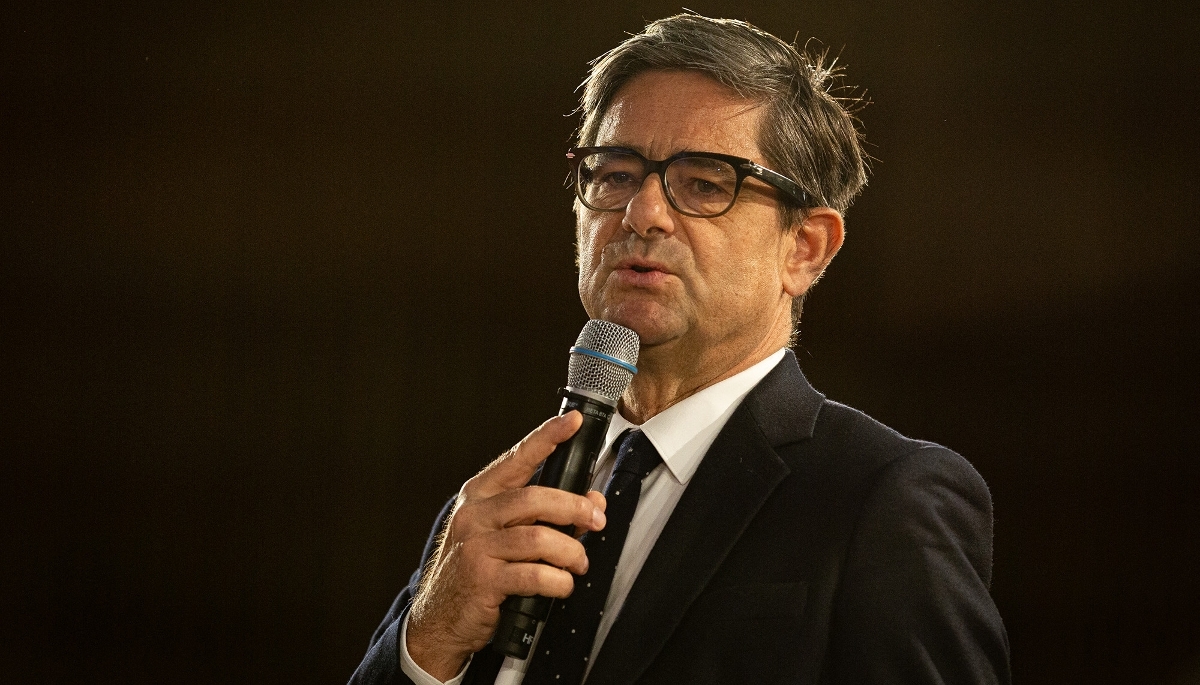 Le directeur général de Bpifrance, Nicolas Dufourcq, lors de la conférence ''Objectif Reprises'', à Bercy, le 23 avril 2026.
