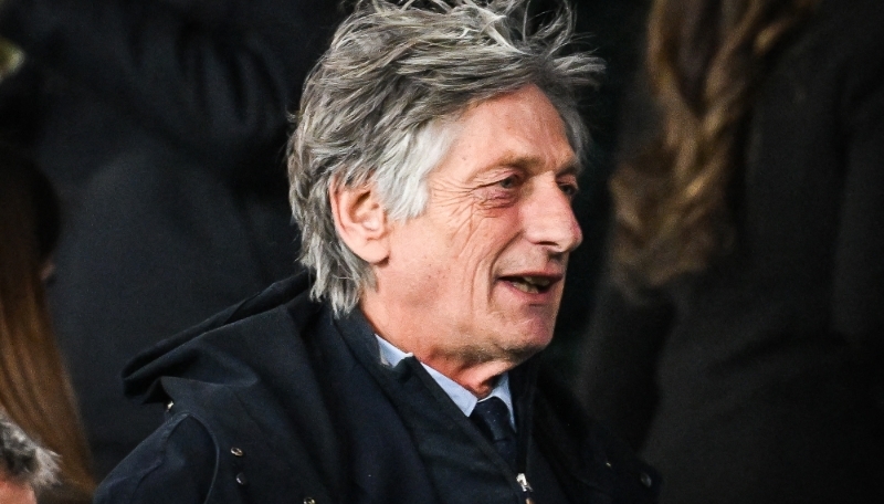 Le directeur général de LFP Media, Nicolas de Tavernost, lors du match PSG-OM du 16 mars 2025, à Paris.