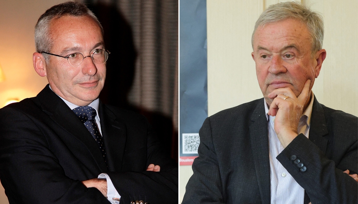 Olivier Frébourg, en novembre 2011 et Antoine Gallimard, en mars 2025.