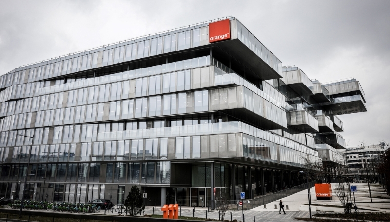 Siège du groupe Orange, à Issy-les-Moulineaux, près de Paris, le 13 février 2025.