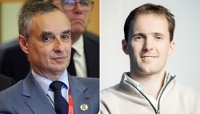 Patrick Pailloux, délégué général pour l'armement, et Guilhem de Marliave, président d'Elistair.