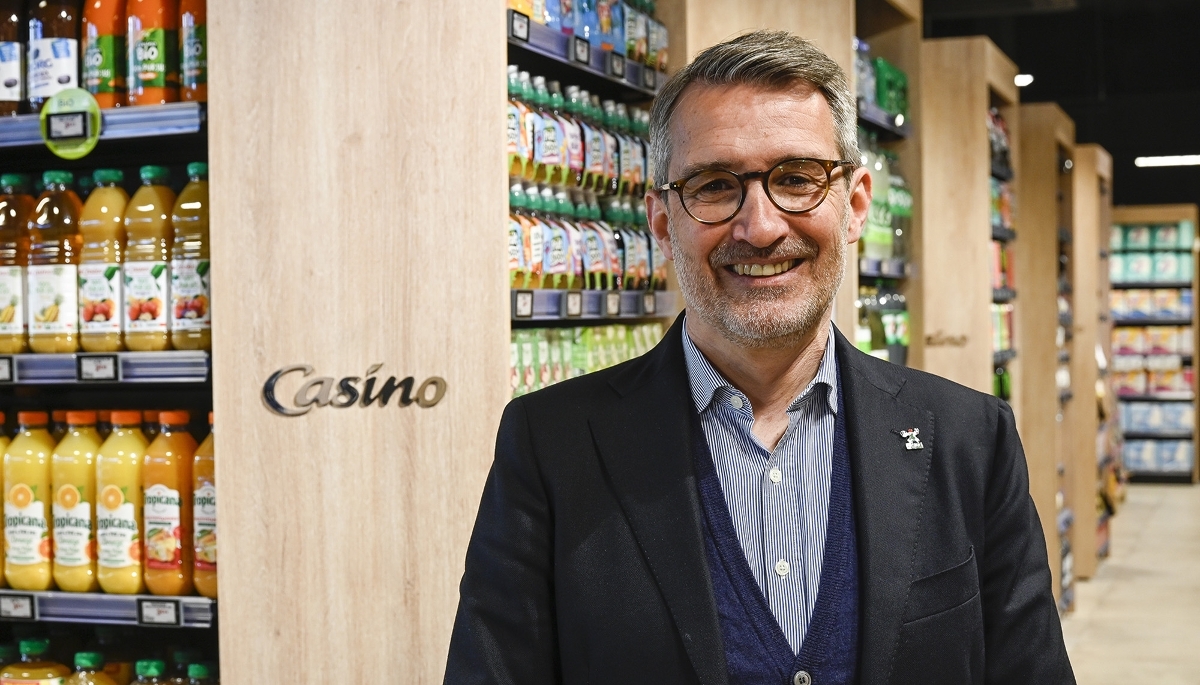 Philippe Palazzi, le 8 avril 2025, dans une supérette Casino à Lyon.
