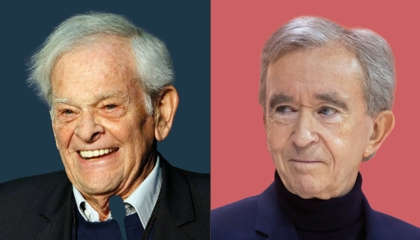Claude Perdriel (à g.) et Bernard Arnault.