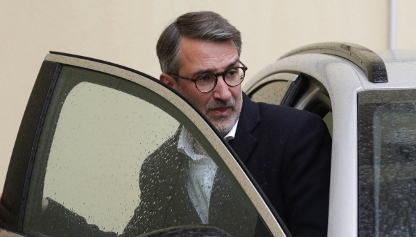 Philippe Palazzi, après une réunion avec des représentants syndicaux à Bastia, le 25 avril 2024.