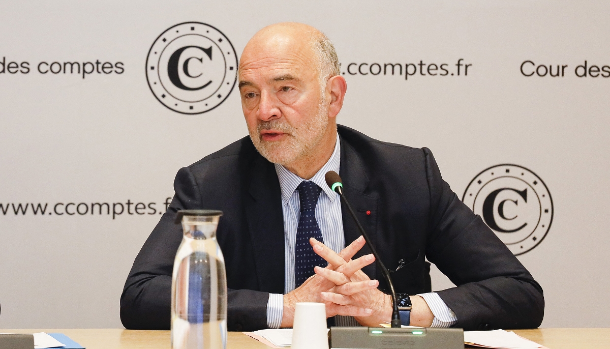 Pierre Moscovici, président de la Cour des comptes, le 26 mai 2025, à Paris.