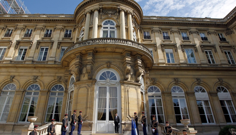 Vue du ministère des affaires étrangères, quai d'Orsay. 