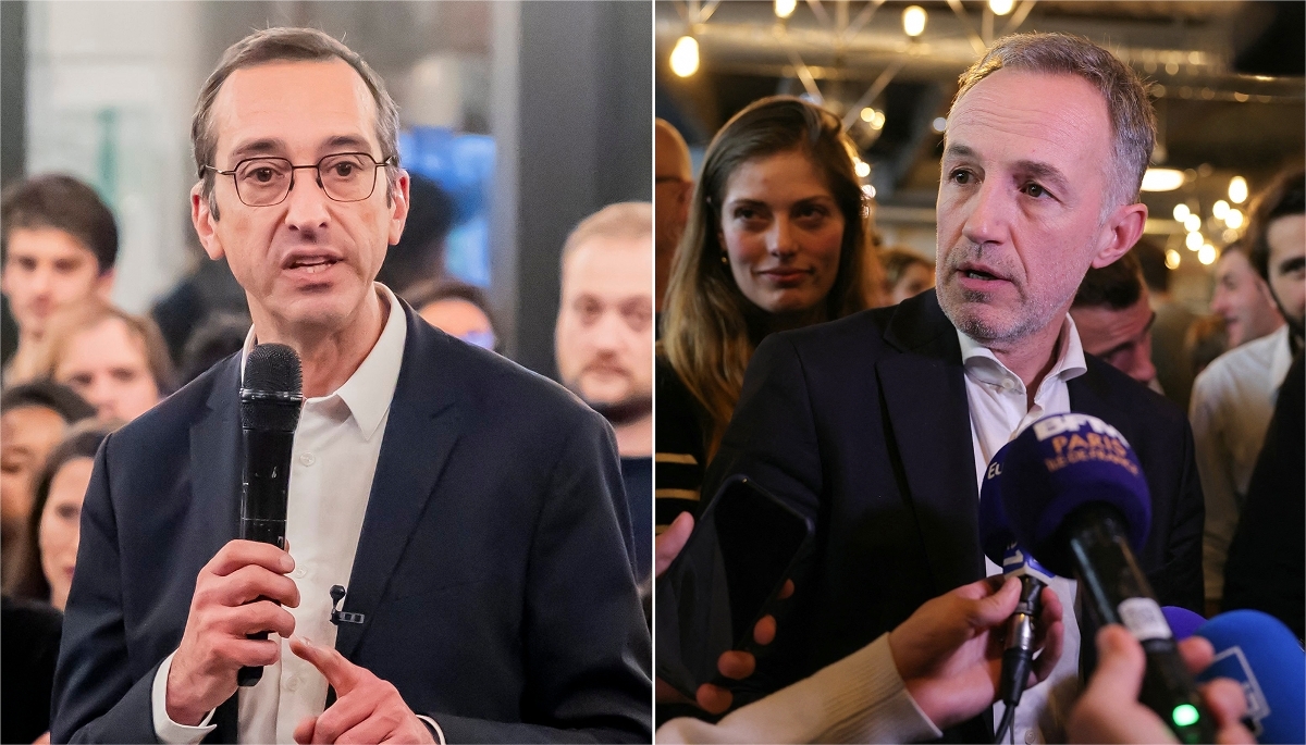 Rémi Féraud (à g.) et Emmanuel Grégoire.