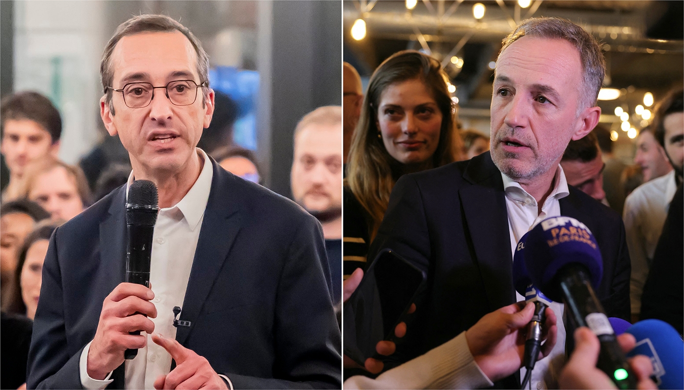 Rémi Féraud (à g.) et Emmanuel Grégoire.